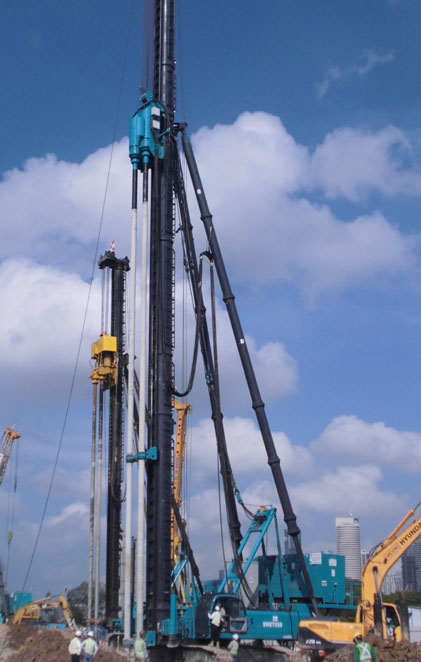 中國(guó)好機(jī)器！山河智能雙軸鉆機(jī)新加坡施工獲贊