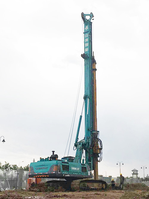 山河智能十臺旋挖助力沈陽重點(diǎn)工程