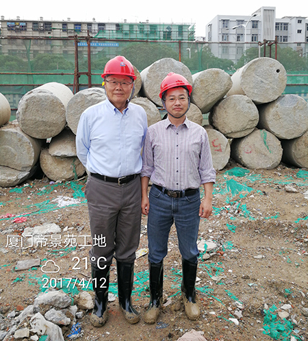 廈門項(xiàng)目再創(chuàng)入巖紀(jì)錄山河智能董事長何清華親赴一線