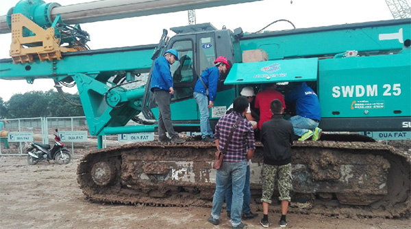 服務(wù)一線‖在越南為十臺(tái)旋挖鉆機(jī)做“保姆”的日子