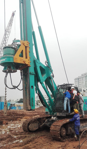 服務(wù)一線‖在越南為十臺(tái)旋挖鉆機(jī)做“保姆”的日子