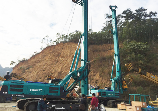 新年獻(xiàn)禮山河智能9臺SWDM25旋挖鉆機(jī)征戰(zhàn)越南