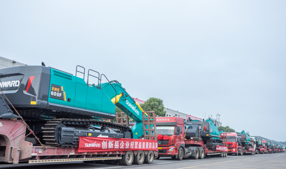 里程碑！山河智能出口歐洲第20000臺暨大型挖掘機(jī)批量交付儀式成功舉行