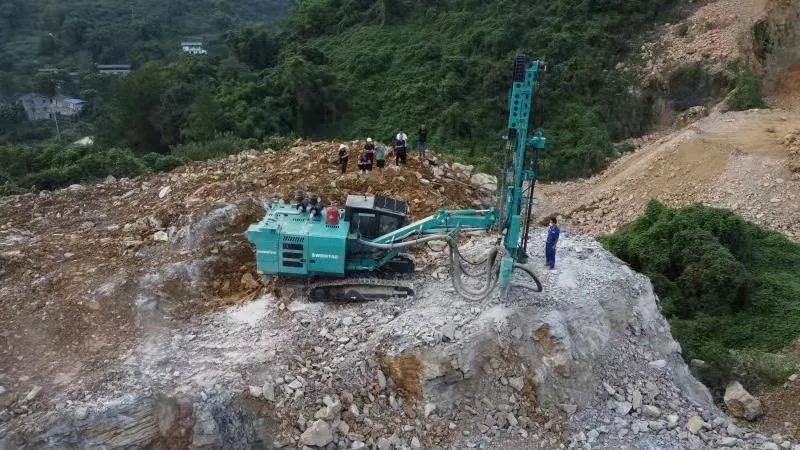 助力綠色礦山建設(shè)，山河智能“鑿巖先鋒”SWDH系列頂錘鉆機(jī)大展身手