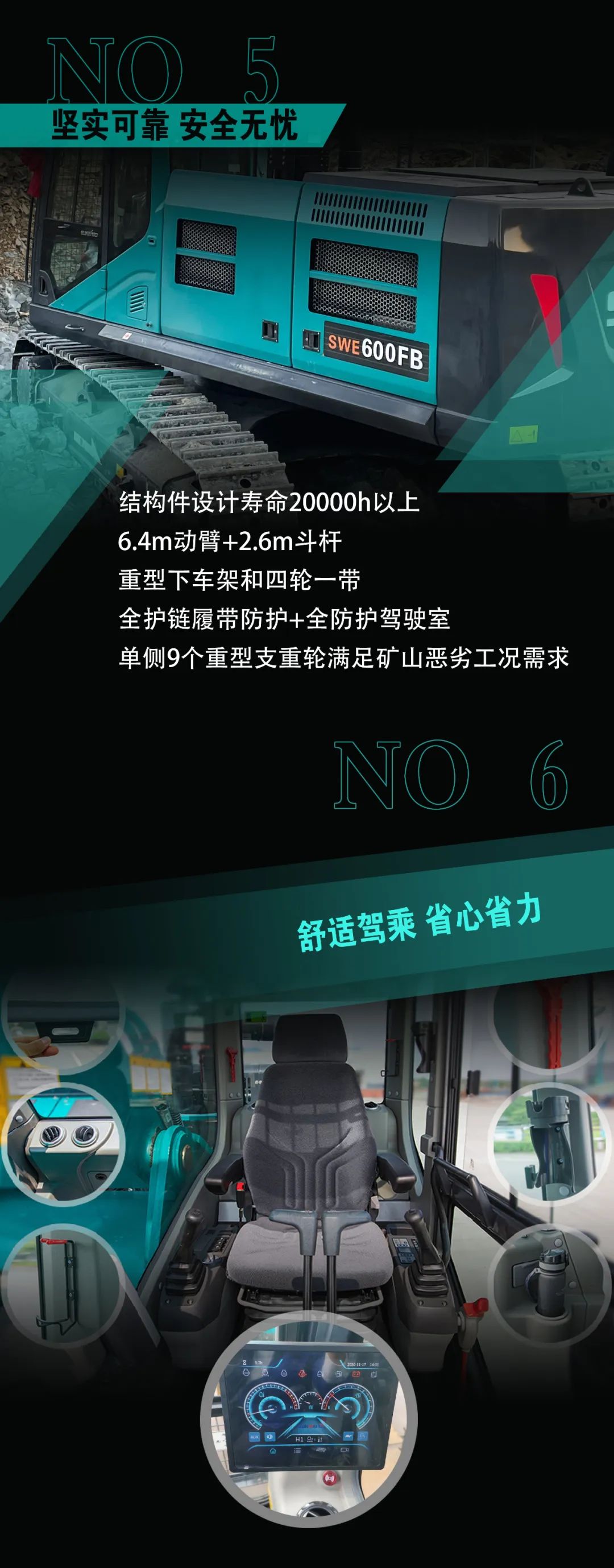 一圖讀懂 | 專為礦山重載施工而生！山河智能SWE600FB破碎錘重磅回歸