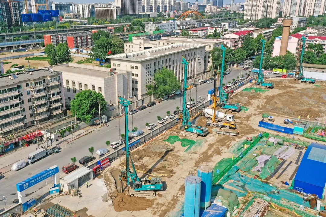 閃耀首都！山河智能旋挖鉆機集群助力民生工程