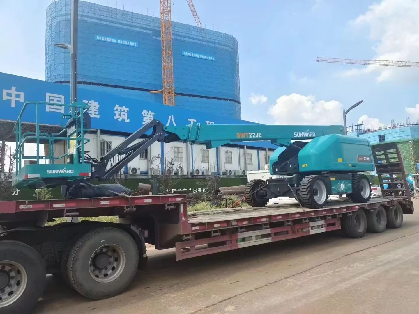 實力上新！山河智能電動直臂高空作業(yè)平臺進軍華中市場