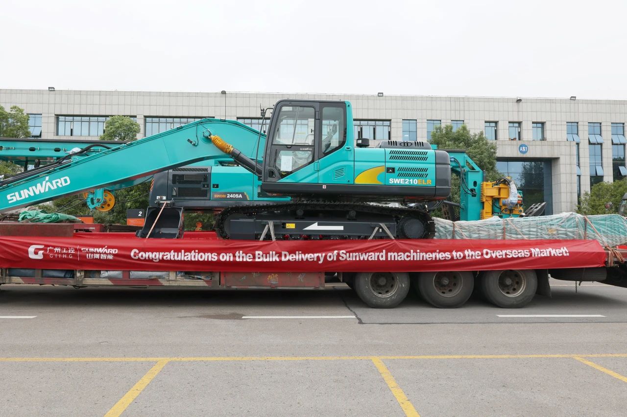 持續(xù)進(jìn)軍國際市場！山河智能近百臺設(shè)備集中發(fā)貨