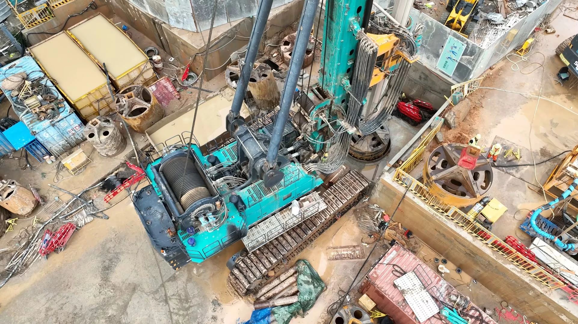 性能突出，超強助力！山河智能旋挖鉆機助力深圳地鐵五和站施工