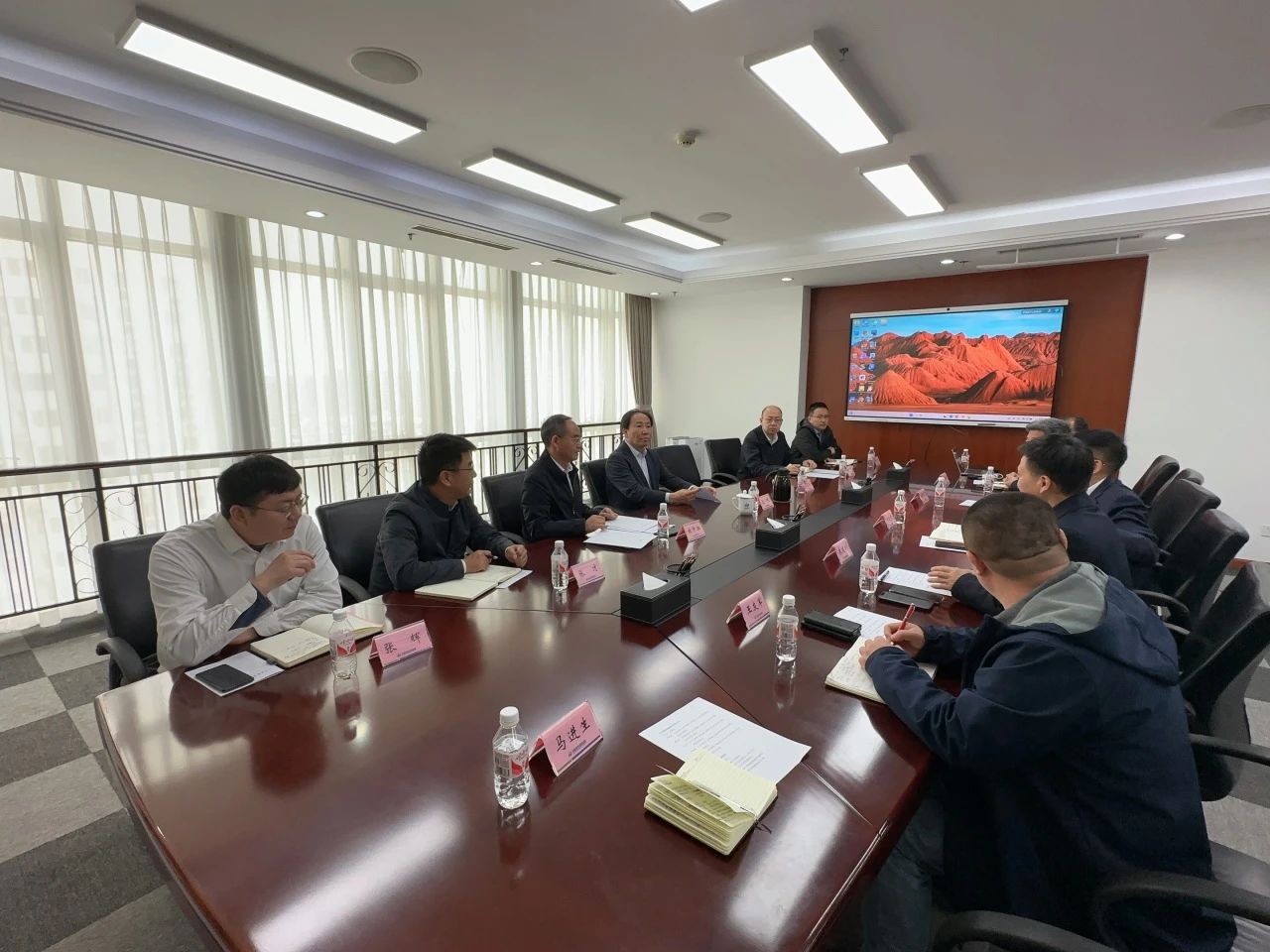 山河智能董事長付向東帶隊(duì)拜訪中煤地質(zhì)總局、大地特勘公司