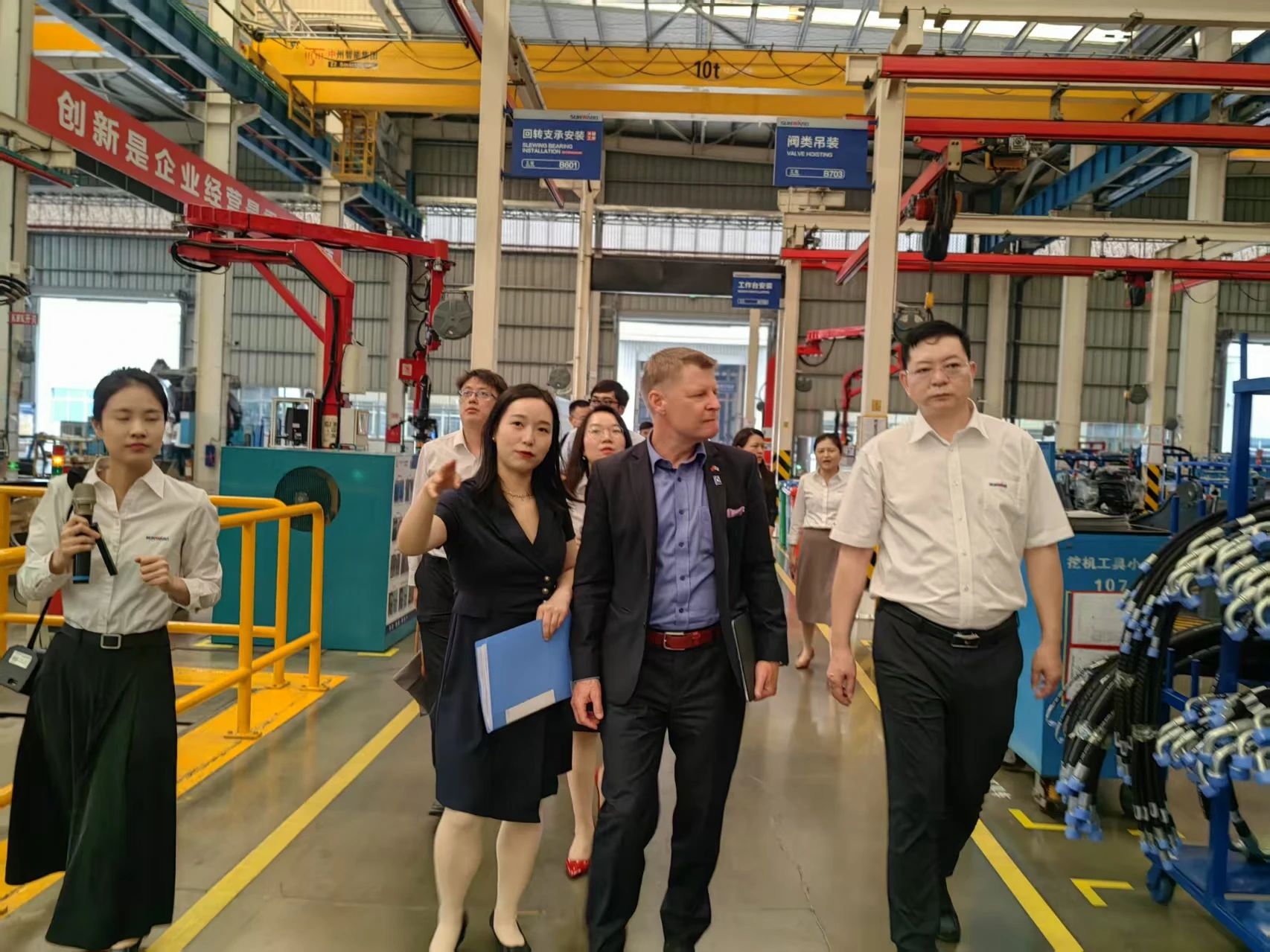 芬蘭駐華大使館商務參贊到訪山河智能